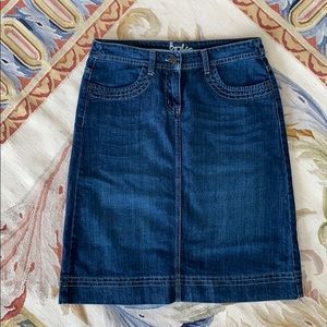 Boden denim skirt, size 6R